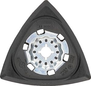 Bosch Deltaschleifplatte für Multifunktionswerkzeuge Starlock (AVZ 93 G) - Hochwertiges Werkzeug für präzise und gleichmäßige Schleifarbeit mit schnellem Wechsel der Schleifblätter