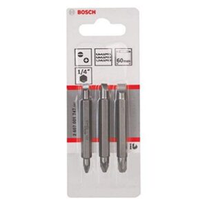 Drei doppelt geschliffene Klingen für Pozidriv-Kreuzschlitz- und Längsschlitz-Schrauben, ideal für Heimwerkerprojekte, Bosch Universalhalter Multi Fit geeignet