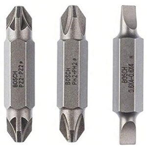 Bosch Professional Doppelklingen-Set mit Phillips-, Pozidriv- und Längsschlitz-Schrauben, ideal für Halter mit 1/4'-Sechskantaufnahme