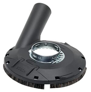 Bosch Dunstabzugshaube mit Bürstenkranz (115/125 mm) für Winkelschleifer, Zubehör zum Schleifen von Kanten und Entfernen von Schmutz und Staub.