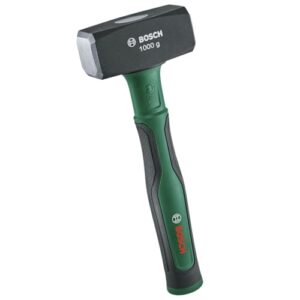 Bosch Fäustel 1000g mit großem Schlagkopf, robustem Kohlenstoffstahl und Softgrip-Handgriff. Ideal für Renovierungs- und Meisterarbeiten.