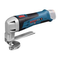Bosch Professional 12V System Akku Blechschere GSC 12V-13 inkl. Innensechskantschlüssel und Messern für schnelle und präzise Schnitte in Metallen bis 1,3 mm Dicke