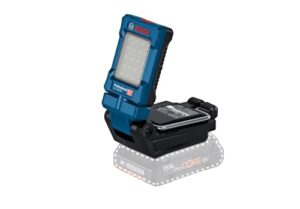 Bosch Professional 18V System Akku Leuchte GLI 18V-800 mit 800 Lumen, 20 LEDs und schwenkbarer Leuchtenkopf