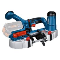 Bosch Professional 18V System Akku Bandsäge GCB 18V-63 mit ergonomischer Design und werkzeugloser Blattwechsel-Vorrichtung