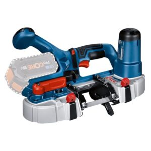Bosch Professional 18V System Akku Bandsäge GCB 18V-63 mit ergonomischer Design und werkzeugloser Blattwechsel-Vorrichtung