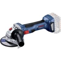 Bosch Professional 18V System Akku Winkelschleifer GWS 18V-7 mit Zusatzhandgriff, Aufnahmeflansch und Schutzhaube