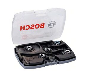 Bosch Professional 5-teiliges Set mit Starlock Carbide Tauchsäge- und Segmenteblättern für Holz und Metall, Top-Qualität für den Werkzeugkoffer