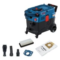 Bosch Professional Allessauger Gas 12-40 MA 1200 W automatische Filterreinigung inkl Hauptfilter Schlauch Kombi Werkzeugadapter und Bürstendüse für den Saubermachen in Wohnungen Häusern und Bürogebäuden