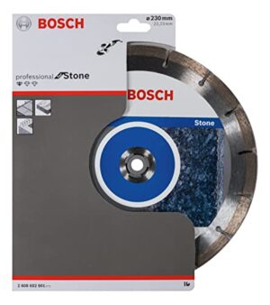 Bosch Professional 1x Diamanttrennscheibe Standard for Stone - Trennscheibe für Stein, Granit, Beton, Ø 230 x 22,23 x 2,3 x 10 mm, Zubehör für Winkelschleifer