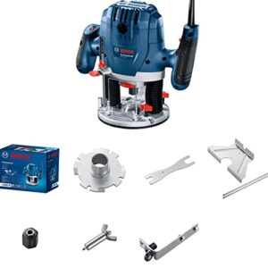 Bosch Professional Oberfräsmaschine GOF 130 mit Parallelführung und Kopierbolzen für Heimwerker