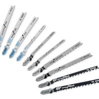 Bosch Professional Stichsägeblatt Set Basic für Holz und Metall - 10-teiliges Set mit verschiedenen Blattarten für gerade und Kurvenschnitte, geeignet für Elektrowerkzeuge mit T-Schaftaufnahme