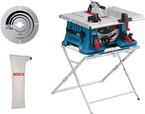 Bosch Professional Tischkreissäge GTS 635-216 inkl. Arbeitstisch GTA 560 - Leistungsstarke Kreissäge mit 1600 Watt und Sägeblattbohr-Ø 30mm