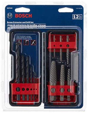 Bosch Schraubenausdreher BSPE6D mit kohlenstoffreichem Stahl und Spiralnuten, ideal zum Entfernen von abisolierten Schrauben und Bolzen