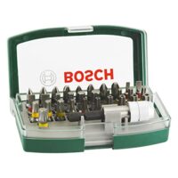 Bosch 32-teiliges Schrauberbit-Set mit PH-, PZ-, Hex-, T-, TH- und S-Bits sowie Zubehör für Bohrschraubendreher und Schraubendreher