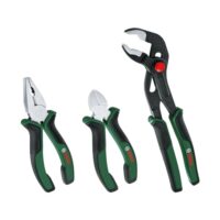 Hochwertige präzise Zangen für Handwerker und Heimwerker, 3-teiliges Set mit Seitenschneider, Kombinationszange und Wasserpumpenzange, ergonomischer Softgrip