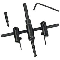 Brüder Mannesmann Rundschneider mit 6-kant Schaft, ideal für den Einsatz in verschiedenen Bereichen. Bohrmaschinen Vorsatz, Arbeitsbereich 30 - 120 mm, mit 2 speziell gehärteten Messern.