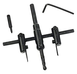Brüder Mannesmann Rundschneider mit 6-kant Schaft, ideal für den Einsatz in verschiedenen Bereichen. Bohrmaschinen Vorsatz, Arbeitsbereich 30 - 120 mm, mit 2 speziell gehärteten Messern.