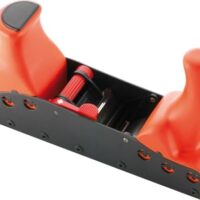 Hochwertiger Handhobel für Holz und Metallbearbeitung, inkl. 4 originalen Ersatzmessern, in der Farbe Orange