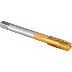 Burkit M10 x 1 Spiralgewindebohrer, HSS Titanbeschichtung, Spiralspitze, Gewindebohrer M10 x 1,0