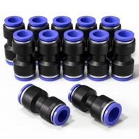 Hochwertiger Adapter für pneumatische Rohre, verbindet Polyethylen-, Nylon- und PU-Rohre, Luftrohre und pneumatische Werkzeuge, geeignet für Industrieautomatikgeräte wie Maschinen, Elektronik, Automobil und Verpackung