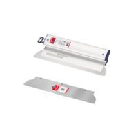 COMENSAL Profi-Set - Flächenspachtel 400 mm mit Blatt 0,3 mm - Ersatzblatt 0,5 mm - Breitspachtel - Dekorspachtel - Fassadenspachtel - Edelstahl - Made in EU