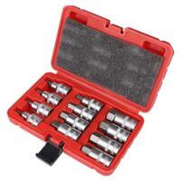 12-teiliger Satz von Innensechskant-Stiften mit 1/2-Zoll Außendurchmesser, Chrom-Vanadium-Stahl, hochwertige Nußen für Schlagschrauber