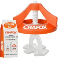 CRAFOX Fliesen Nivelliersystem 2mm Set - Ein perfektes Werkzeug für jeden Heimwerker oder Profi. Mit diesem System lassen sich Fliesen mit einer Fugenbreite von 2 mm exakt verlegen, ohne dass überzählige oder hohen Versatz entstehen.