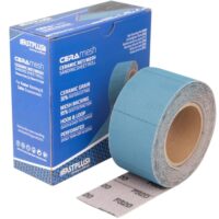 Clean Schleifpapier Rolle 70mm x 12m Netz Grifffolie Keramikpartikel Schleifen von Holz, Spachtelmasse, Lack, Kunststoff