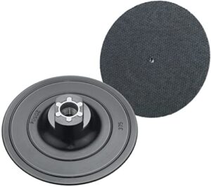 Connex Klett-Teller 125 mm Gewinde M14 aus schwarz, mittlere Flexibilität, für den Einsatz von Klett bei mittelschweren bis groben Schleif- und Polierarbeiten