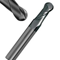 Hochleistungsfähiger Radiusfräser mit AlTiN-Beschichtung für Metall und Nichteisenmetall, Ø 6mm, schiefe Flächen, Kurven und Rundungen
