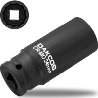 DAKCOS Vielzahn Nuss für effektive Schlagschrauber-Arbeiten, 12 Kant, 12,5 mm (1/2")