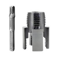 PVC Rohr Innengewindeschneider, PVC-Wasserrohr Gewindeöffner, Rohrgewindeschneider, Pipe Threader Kit, Doppelkopf-Design, Wiederverwendbares Werkzeug für Haus und Garten