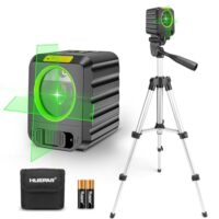 DIY Kreuzlinienlaser mit Stativ, Huepar 30M selbstnivellierendes Laserwasserwaagenwerkzeug zum Aufhängen von Bildern und Fliesen