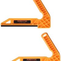 PowerTec Deluxe Magnetischer Schiebestift mit doppelten ergonomischen Griffen für maximale Haltbarkeit und Sicherheit bei der Arbeit mit Tischsägen, Fräste, Bandsägen und Fugen