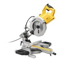 Dewalt 250 mm Paneelsäge DWS778, Werkzeug für Profis und Heimwerker, Leistung 1.850 Watt, Gehrungseinstellung 50° links und rechts, max. Schnitttiefe 85 mm, Sägeblattmasse 250 x 30 mm