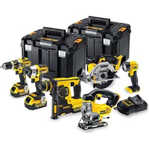 Dewalt DCK699M3T 6-teiliges Akku-Kombi-Set mit 3 x 4,0Ah 18V-Batterien und verschiedenen Werkzeugen