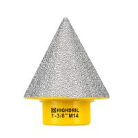 Diamant Fingerfräser mit M14 Gewinde zum Vergrößern und Beschneiden bestehender Löcher in Porzellan, Keramik, Marmor oder Granit
