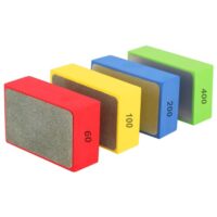 Diamant Handpolierpads, vier Stück Handschleifpads, ein Set aus Schleifpads und Polierpads, ideal für das Polieren von Granit, Marmor und Keramik mit verschiedenen Maschenzahlen