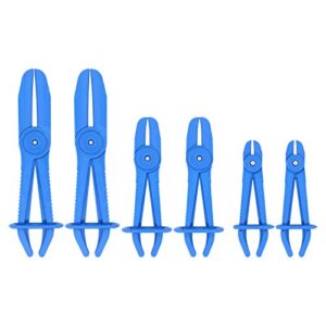 Werkzeuge für den Heimwerker - Doo Engy 6 Tlg Schlauchklemmen Zangen Set Abklemmzange Schlauch Abklemmen Klemmzange (Blau)