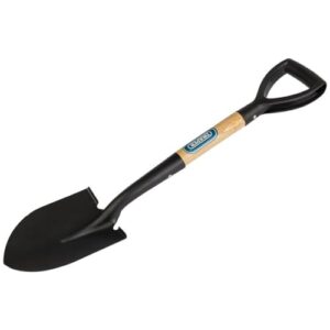 Mini Schaufel von Draper, 10 cm breite Klinge aus unlegiertem Stahl, Y-Dee-Griff aus Kunststoff, Holzschaft, ideal für Arbeiten in engen Bereichen und den einfachen Gebrauch