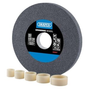 Schleifscheibe aus Aluminiumoxid mit Körnung 60 G, 150 mm x 20 mm, ideal für allgemeines Schleifen und Entschärfen von Werkzeugen.