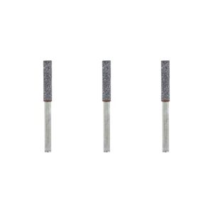 Dremel Kettensägeblatt Schärf-Schleifstein, Zubehörartikel für Multifunktionswerkzeuge, 3 Schärf-Schleifsteine 4,0mm zum Schärfen und Schleifen von Kettensägen