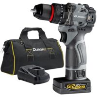 Durofix G12 Akku-Bohrmaschine, 50Nm Kombi-Bohrschrauber mit bürstenlosem Motor und LED-Licht