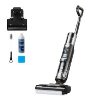 EUREKA Rapidwash NEW430, kabelloser Nass- und Trockensauger mit Wischfunktion, LED-Display, Selbstreinigungs- und Trockenfunktion, Sprachnavigation
