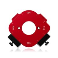 Eckradius-Frässchablonen, Aluminiumlegierung Radius Schablone für Holzbearbeitung, Corner Radius Jig, Frässchablone Radiu Jig Router Template, Fräser-Schablone für Bogenschneiden, Hilfswerkzeug, Circle