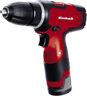 Einhell Akku Bohrschrauber mit 12 Volt Lithium-Ionen Wechselakku und 24 Nm Drehmoment, ergonomisches Design und Transportkoffer
