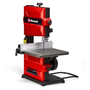 Hochwertige Bandsäge für Heimwerker, Einhell TC-SB 200 +, 300 W, werkzeugloser Sägebandwechsel, Parallelanschlag, Höhenverstellung, robuste Sägebandführung, stufenlos neigbarer Tisch
