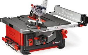 Einhell Professional Tischkreissäge mit Schiebetisch, 2000 Watt, 85 mm Schnitthöhe, Sägeblatt Ø 254 mm, Schiebeschlitten und Tischverbreiterung für Holzbearbeitung