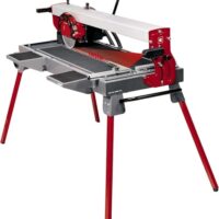 Radial-Fliesenschneidmaschine mit Laser-Schnitthilfe und schwenkbarem Sägeblatt für lange Schnittlängen