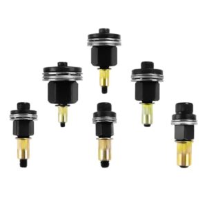Einnietmuttern Werkzeugkopf Set, 6 Stück mit verschiedenen Größen (M3-M4-M5-M6-M8-M10), ideal für Hand- und Elektrobohrerbetrieb bei der Montage von Warenregalen.